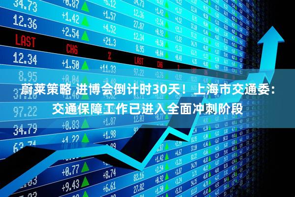蔚莱策略 进博会倒计时30天！上海市交通委：交通保障工作已进入全面冲刺阶段